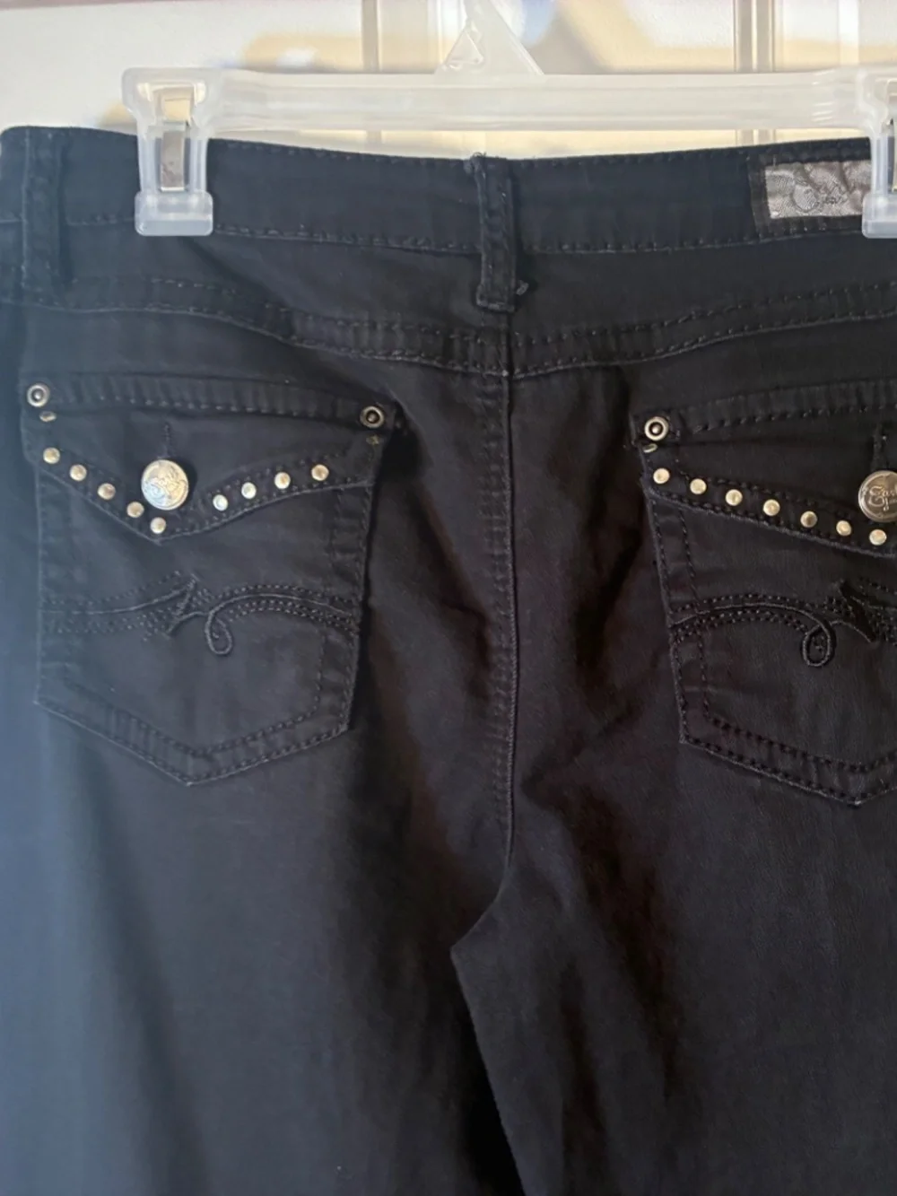 Black Embellished Earl Jeans.
